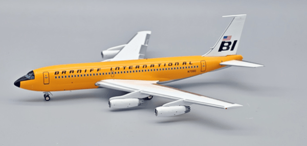 Pre - Order InFlight200 IF720BN0925 1:200 Boeing 720 - 027 Super Jet BRANIFF 720 N7080 – Orange