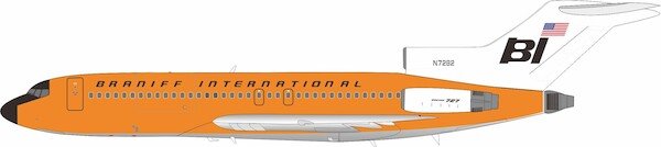 Pre - Order InFlight200 IF721BN0426 1:200 BRANIFF 727 - 162 N7282 – Orange