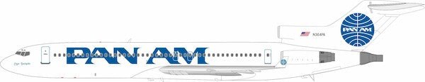 Pre - Order InFlight200 IF722PA0526 1:200 Pan American Airways - Pan Am Boeing 727 - 2J0/Adv N364PA