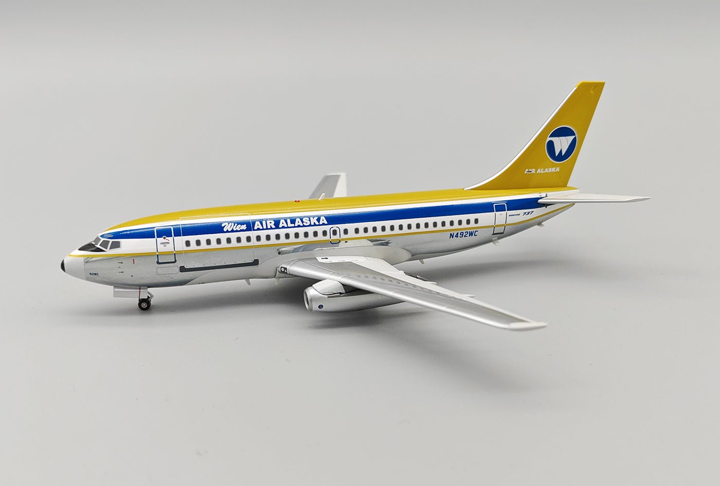 Pre - Order InFlight200 IF732WC1124P 1:200 Wien Air Alaska Boeing 737 - 210C/Adv N492WC Polished