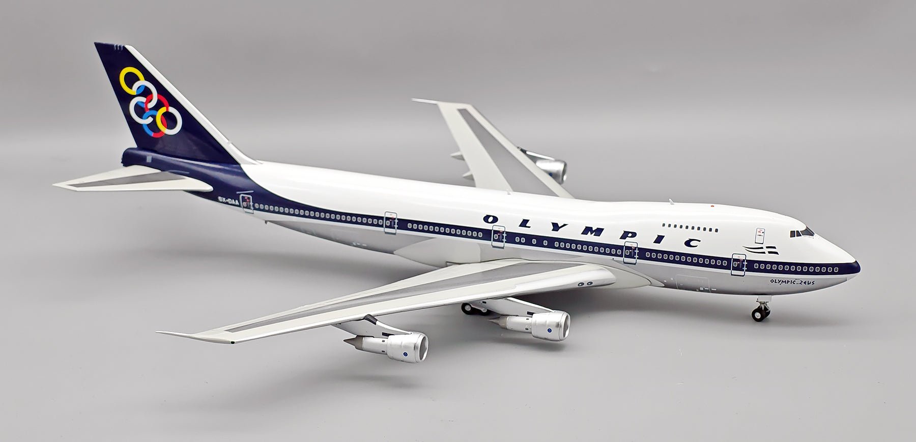 Pre-Order InFlight200 IF742OA0526P 1:200 Olympic Airways Boeing 747-284B SX-OAA Polished