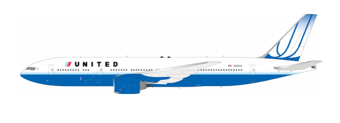 Pre - Order InFlight200 IF772UA11225 1:200 United Airlines Boeing 777 - 222/ER N220UA