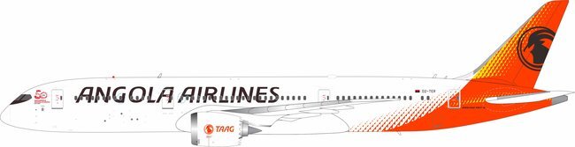 Pre - Order InFlight200 IF789DT0326 1:200 TAAG Angola Airlines Boeing 787 - 9 Dreamliner D2 - TER