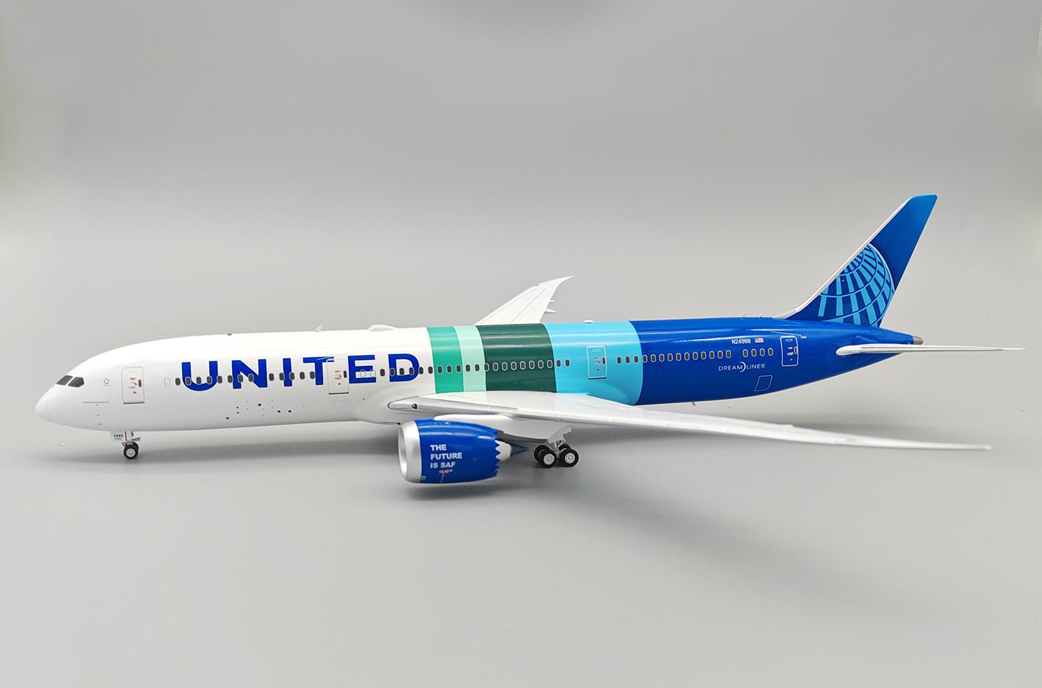 Pre - Order InFlight200 IF789UA0125 1:200 United Airlines Boeing 787 - 9 N24988 THE FUTURE IS SAF