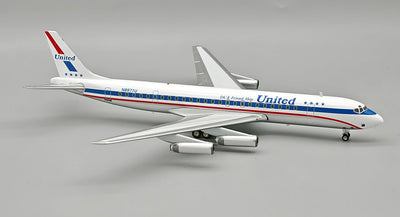 Pre - Order InFlight200 IF862UA0925 1:200 United Airlines McDonnell Douglas DC - 8 - 62H N8971U
