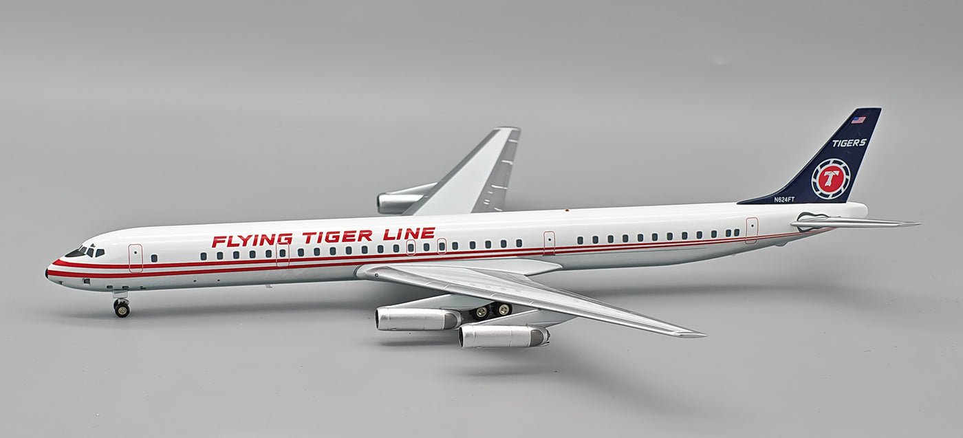 Pre - Order InFlight200 IF863FT1125P 1:200 Flying Tiger Line DC - 8 - 63 N624FT Polished