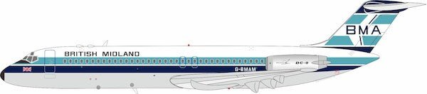 Pre - Order InFlight200 IF930BD0626 1:200 British Midland Airways - BMA McDonnell Douglas DC - 9 - 32 G - BMAM