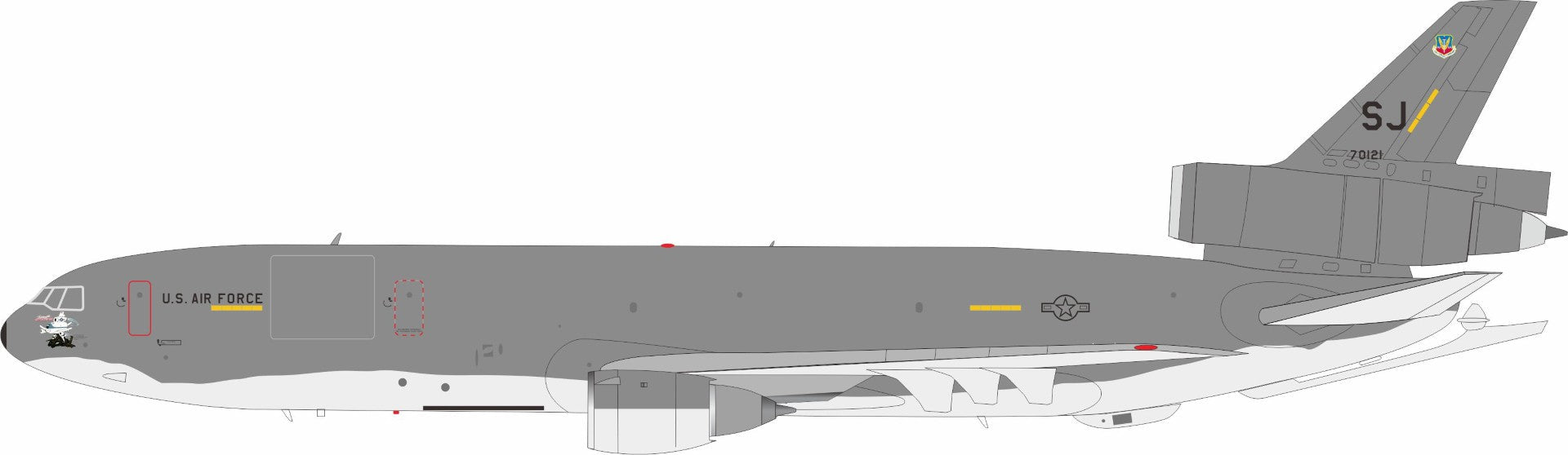 Pre - Order InFlight200 IFKC10USAF0121 1:200 USA - Air Force McDonnell Douglas KC - 10A Extender (DC - 10 - 30CF) 87 - 0121 Smooth Operator