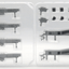 Pre - Order JC Wings FWDP - PS - 4070 1:400 Passenger Boarding Bridge Set