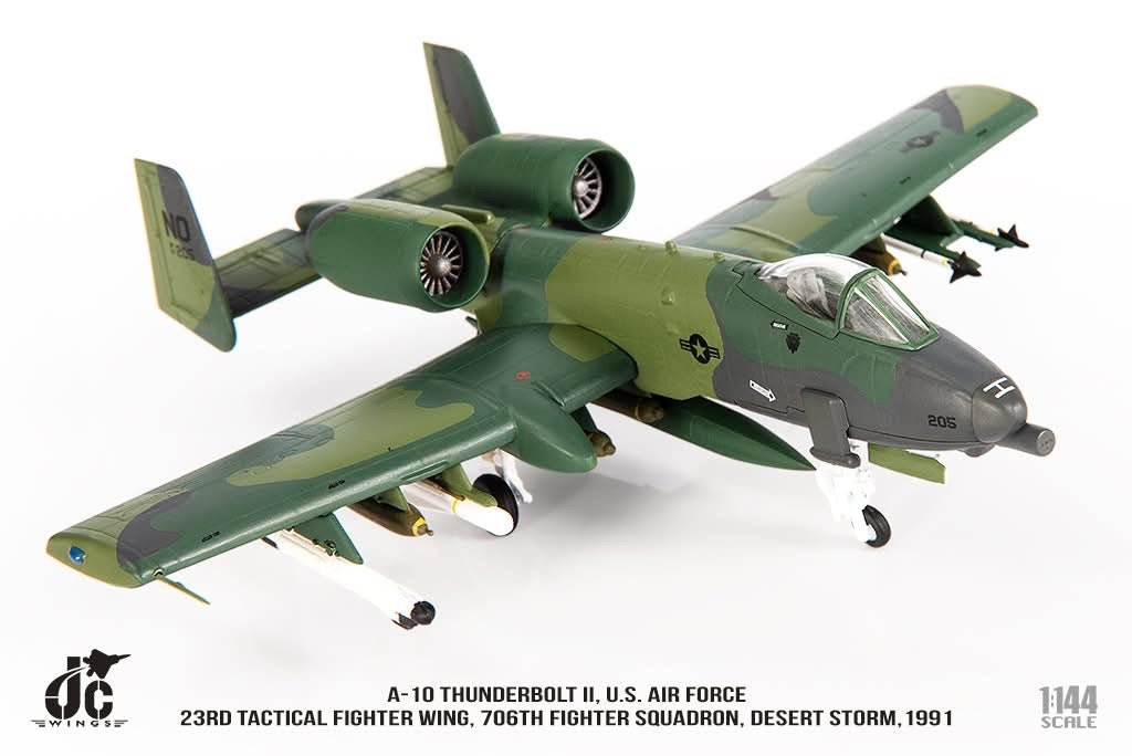 Pre - Order JC Wings JCW - 144 - A10 - 001 1:144 A - 10 Thunderbolt II ﻿U.S. Air Force, 23rd Tactical Fighter Wing, 706th Fighter Squadron, Desert Storm,1991
