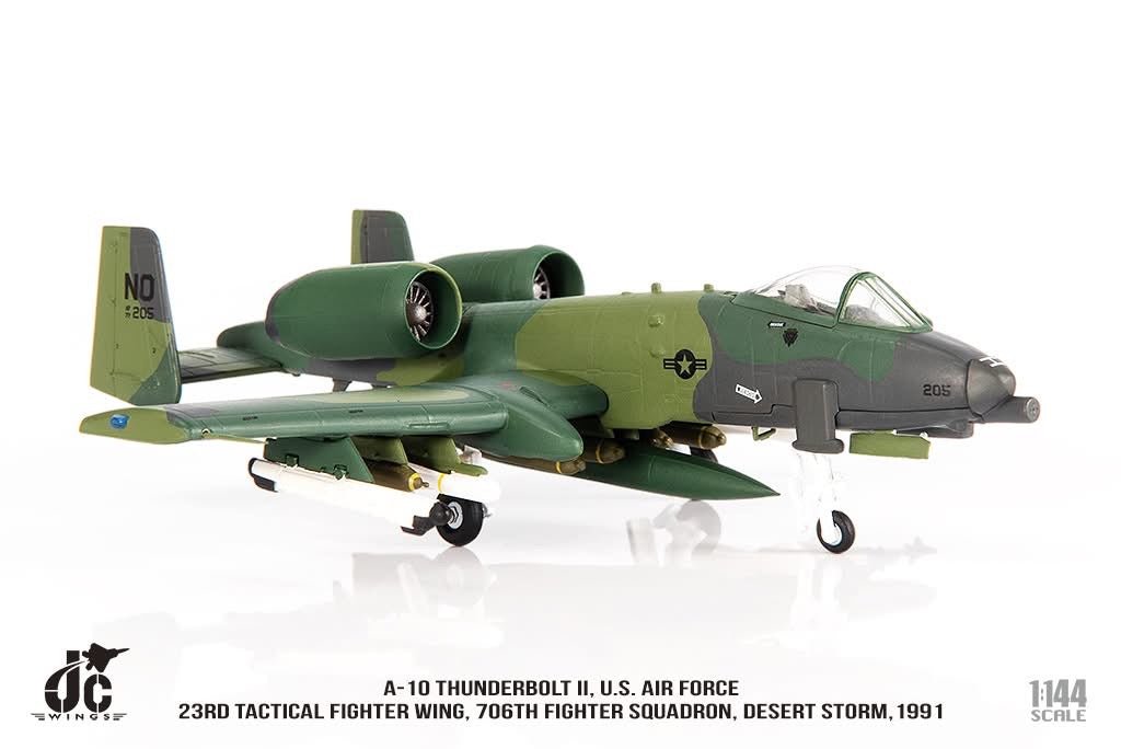 Pre - Order JC Wings JCW - 144 - A10 - 001 1:144 A - 10 Thunderbolt II ﻿U.S. Air Force, 23rd Tactical Fighter Wing, 706th Fighter Squadron, Desert Storm,1991