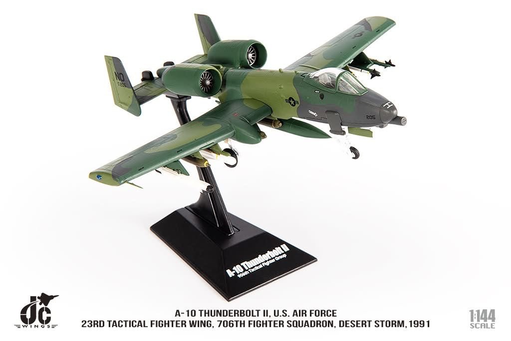 Pre - Order JC Wings JCW - 144 - A10 - 001 1:144 A - 10 Thunderbolt II ﻿U.S. Air Force, 23rd Tactical Fighter Wing, 706th Fighter Squadron, Desert Storm,1991