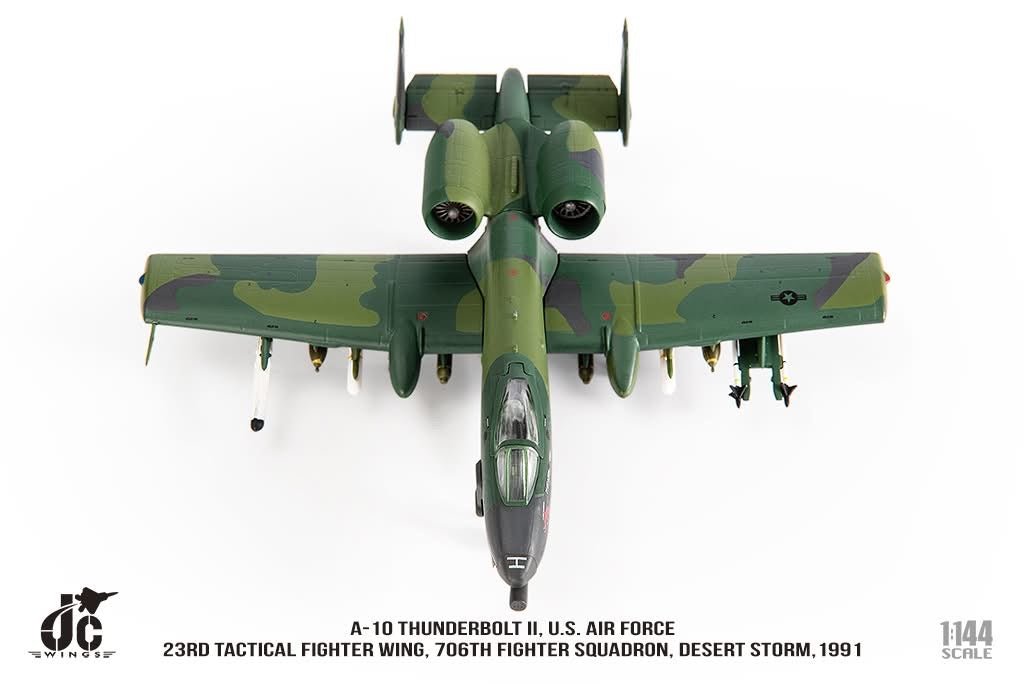 Pre - Order JC Wings JCW - 144 - A10 - 001 1:144 A - 10 Thunderbolt II ﻿U.S. Air Force, 23rd Tactical Fighter Wing, 706th Fighter Squadron, Desert Storm,1991