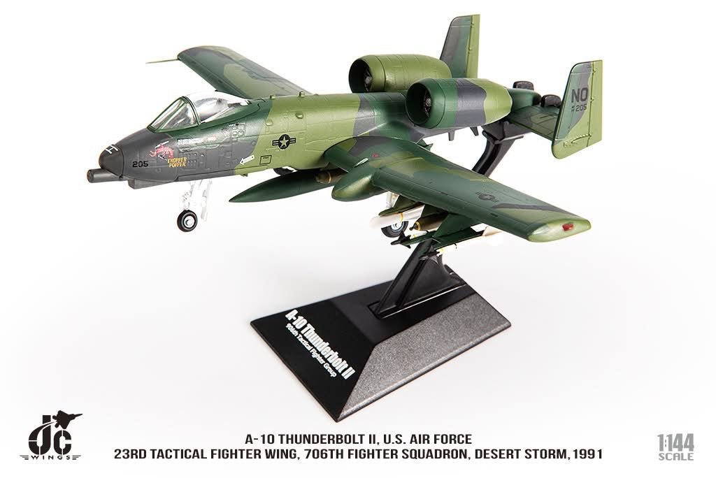 Pre - Order JC Wings JCW - 144 - A10 - 001 1:144 A - 10 Thunderbolt II ﻿U.S. Air Force, 23rd Tactical Fighter Wing, 706th Fighter Squadron, Desert Storm,1991