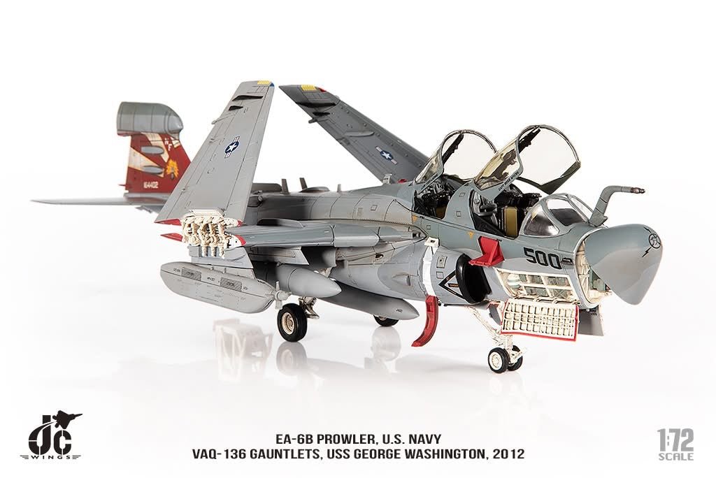 Pre - Order JC Wings JCW - 72 - EA6B - 007 1:72 EA - 6B Prowler ﻿U.S. NAVY VAQ - 136 Gauntlets,USS George Washington,2012