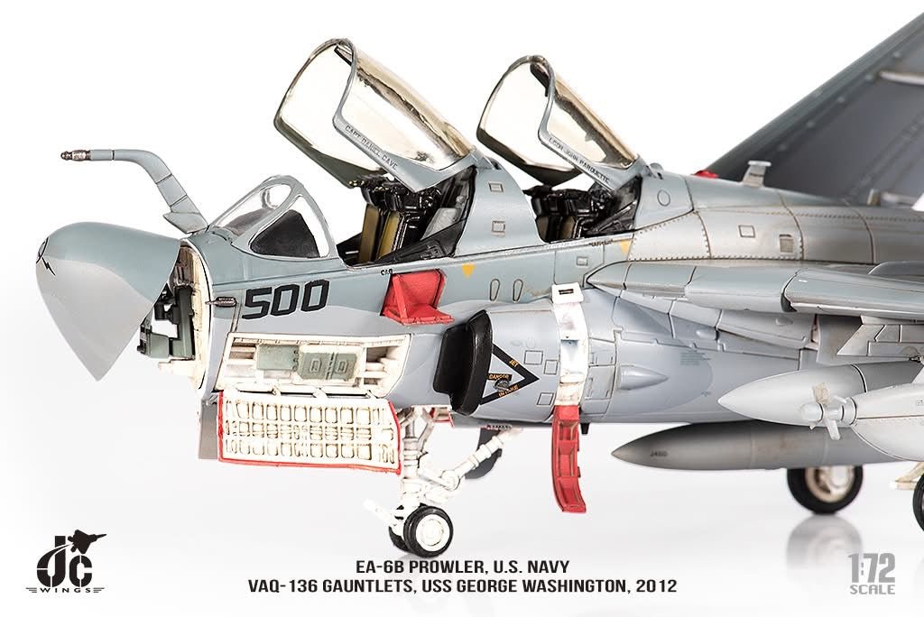 Pre - Order JC Wings JCW - 72 - EA6B - 007 1:72 EA - 6B Prowler ﻿U.S. NAVY VAQ - 136 Gauntlets,USS George Washington,2012