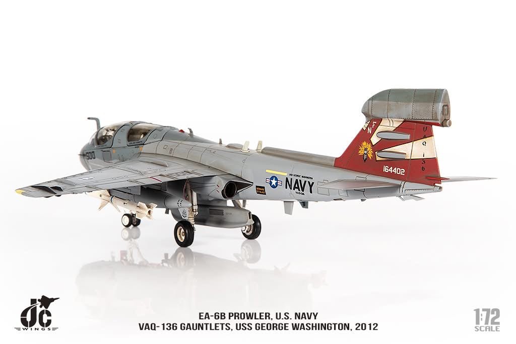 Pre - Order JC Wings JCW - 72 - EA6B - 007 1:72 EA - 6B Prowler ﻿U.S. NAVY VAQ - 136 Gauntlets,USS George Washington,2012