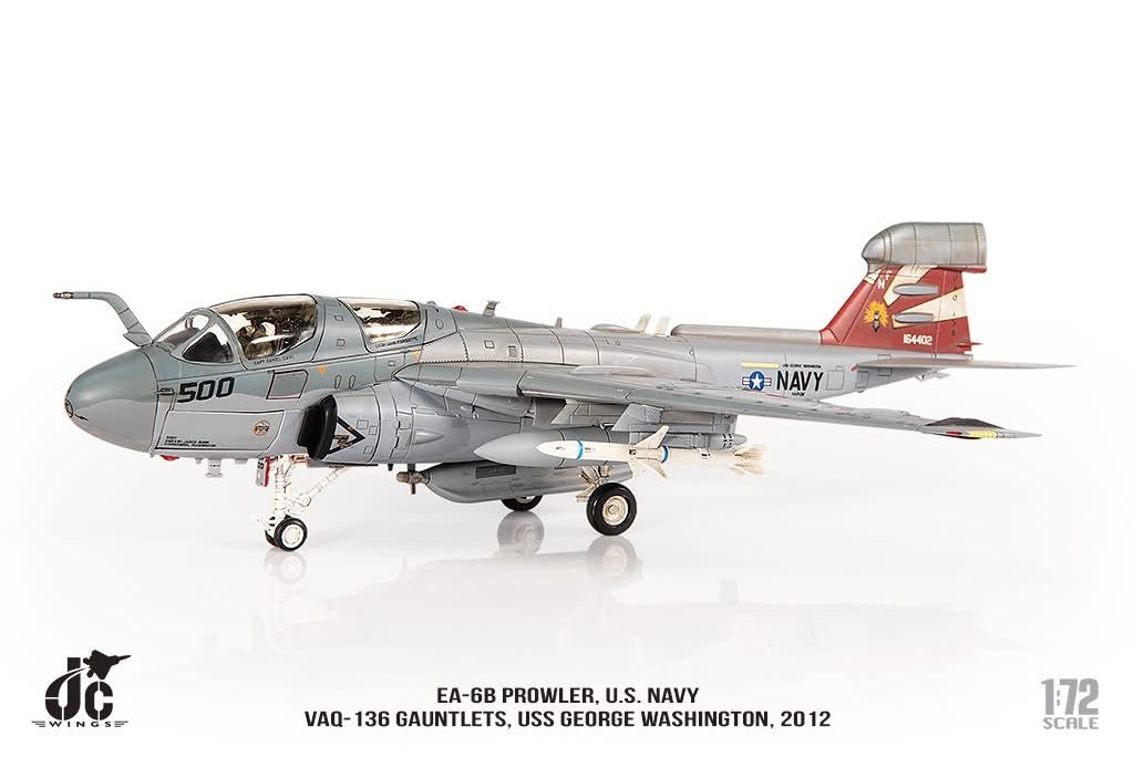 Pre - Order JC Wings JCW - 72 - EA6B - 007 1:72 EA - 6B Prowler ﻿U.S. NAVY VAQ - 136 Gauntlets,USS George Washington,2012