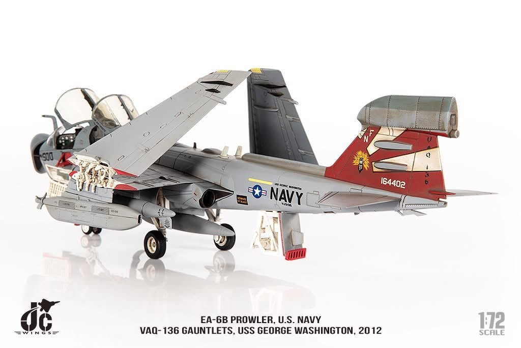 Pre - Order JC Wings JCW - 72 - EA6B - 007 1:72 EA - 6B Prowler ﻿U.S. NAVY VAQ - 136 Gauntlets,USS George Washington,2012