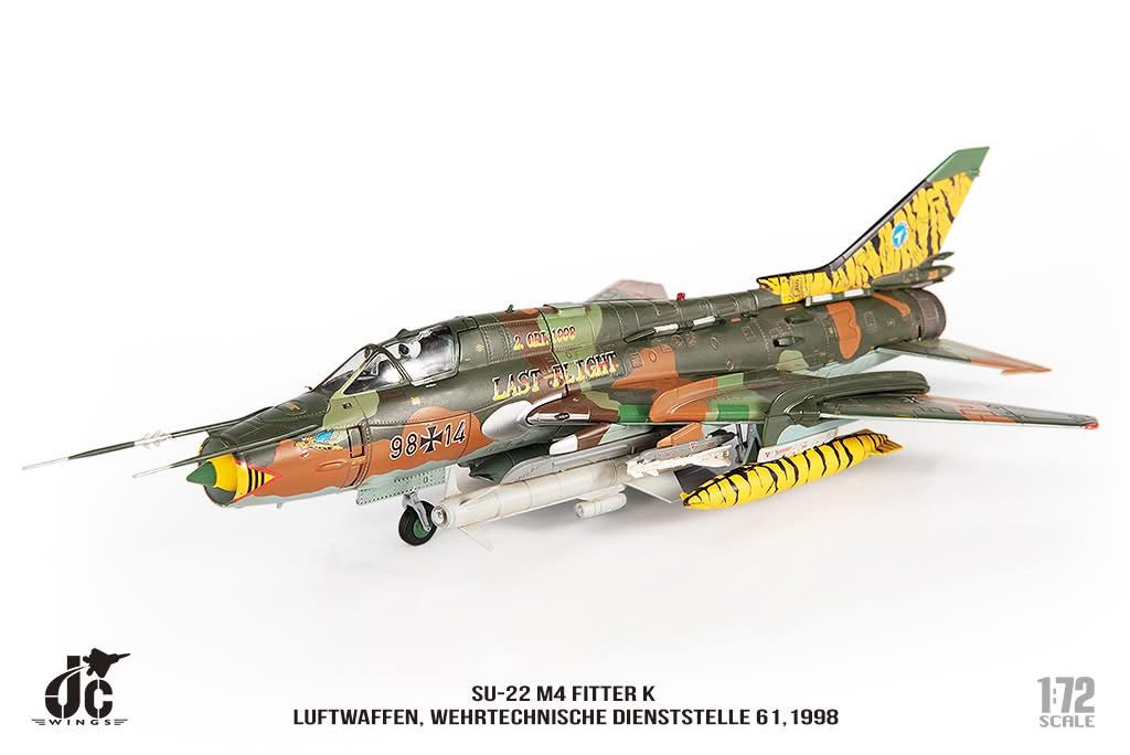 Pre - Order JC Wings JCW - 72 - SU20 - 004 1:72 SU - 22 M4 Fitter K Luftwaffen, Wehrtechnische Dienststelle 61,1998