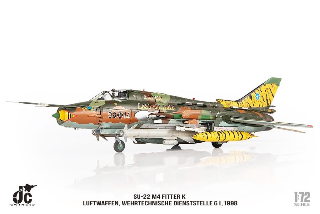 Pre - Order JC Wings JCW - 72 - SU20 - 004 1:72 SU - 22 M4 Fitter K Luftwaffen, Wehrtechnische Dienststelle 61,1998