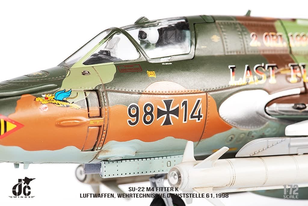 Pre - Order JC Wings JCW - 72 - SU20 - 004 1:72 SU - 22 M4 Fitter K Luftwaffen, Wehrtechnische Dienststelle 61,1998