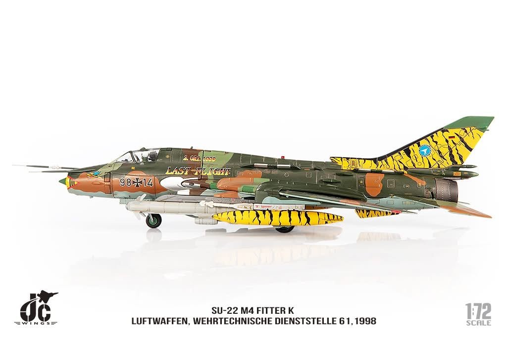 Pre - Order JC Wings JCW - 72 - SU20 - 004 1:72 SU - 22 M4 Fitter K Luftwaffen, Wehrtechnische Dienststelle 61,1998