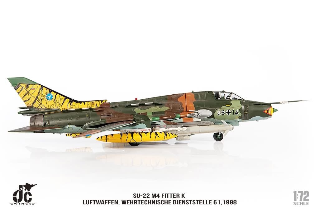 Pre - Order JC Wings JCW - 72 - SU20 - 004 1:72 SU - 22 M4 Fitter K Luftwaffen, Wehrtechnische Dienststelle 61,1998