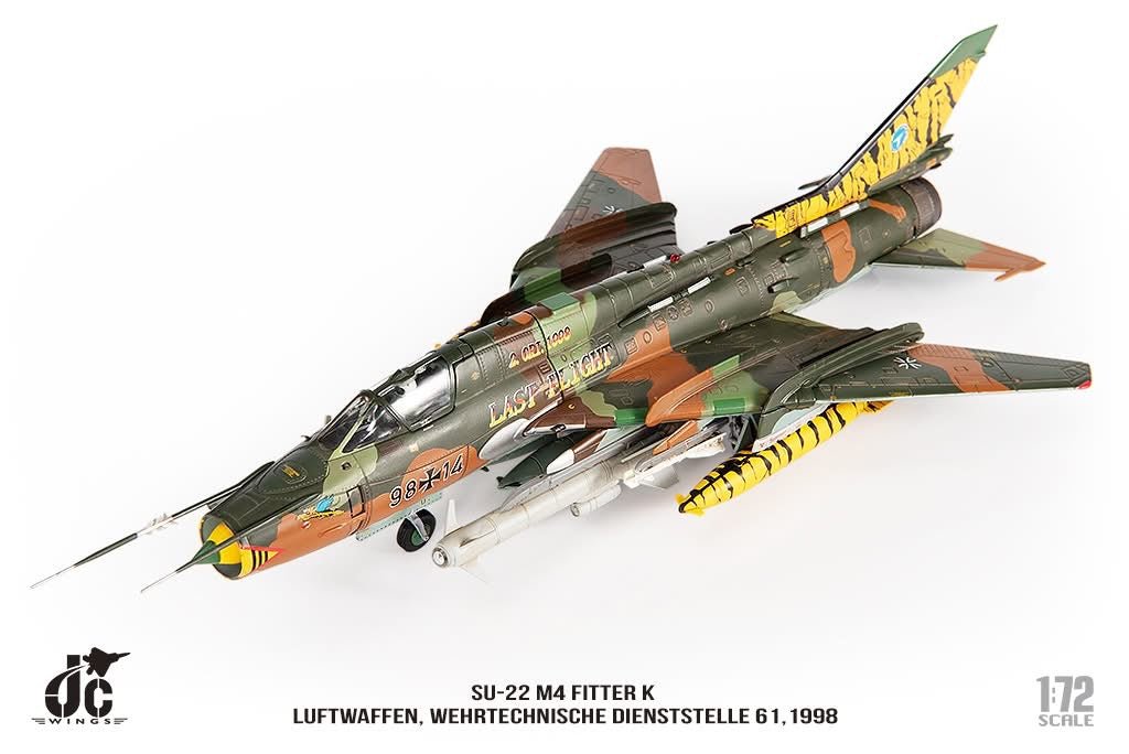 Pre - Order JC Wings JCW - 72 - SU20 - 004 1:72 SU - 22 M4 Fitter K Luftwaffen, Wehrtechnische Dienststelle 61,1998