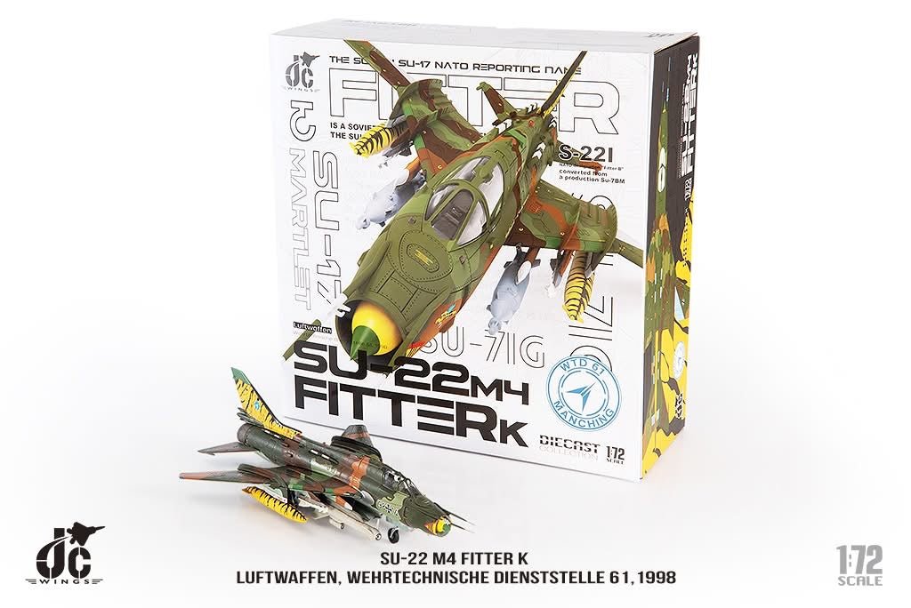 Pre - Order JC Wings JCW - 72 - SU20 - 004 1:72 SU - 22 M4 Fitter K Luftwaffen, Wehrtechnische Dienststelle 61,1998