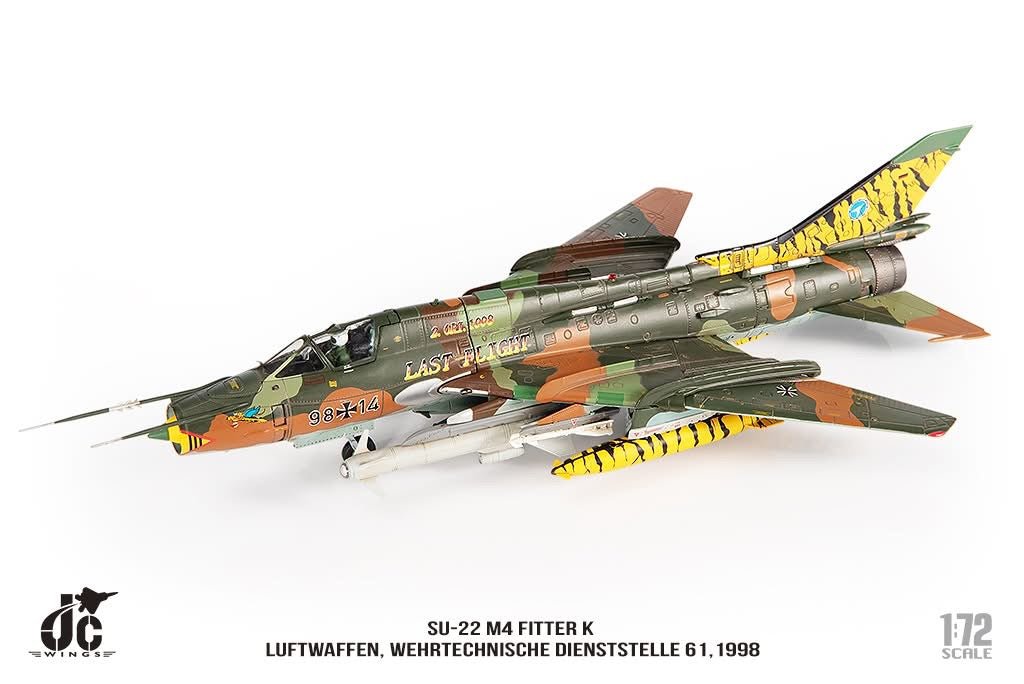 Pre - Order JC Wings JCW - 72 - SU20 - 004 1:72 SU - 22 M4 Fitter K Luftwaffen, Wehrtechnische Dienststelle 61,1998