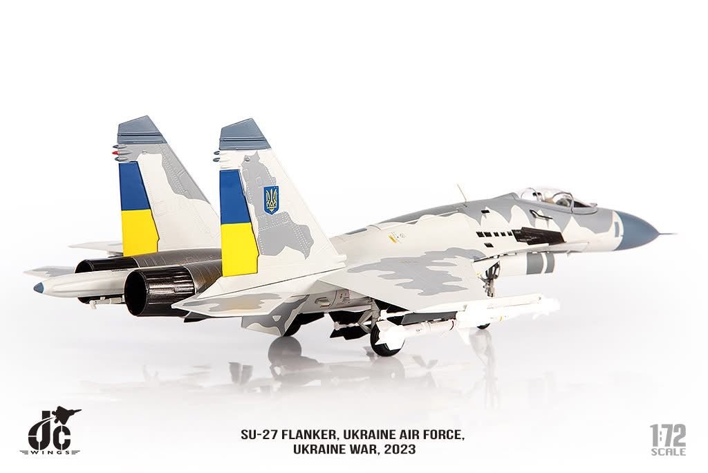 Pre - Order JC Wings JCW - 72 - SU27 - 016 1:72 SU - 27 Flanker ﻿Ukraine Air Force, Ukraine War,2023