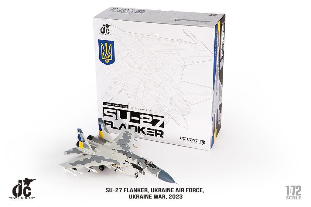 Pre - Order JC Wings JCW - 72 - SU27 - 016 1:72 SU - 27 Flanker ﻿Ukraine Air Force, Ukraine War,2023
