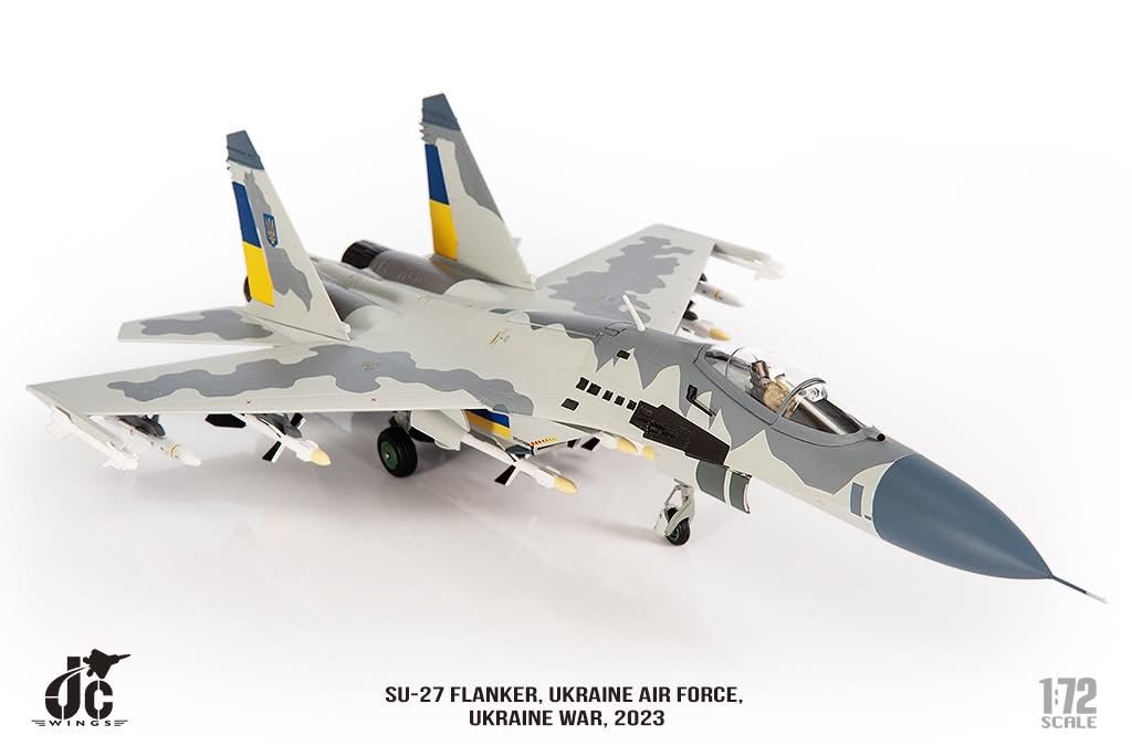 Pre - Order JC Wings JCW - 72 - SU27 - 016 1:72 SU - 27 Flanker ﻿Ukraine Air Force, Ukraine War,2023