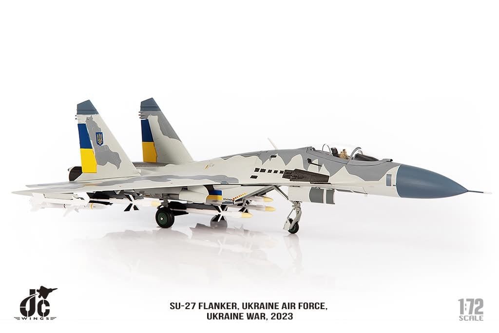 Pre - Order JC Wings JCW - 72 - SU27 - 016 1:72 SU - 27 Flanker ﻿Ukraine Air Force, Ukraine War,2023