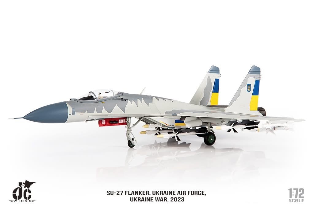 Pre - Order JC Wings JCW - 72 - SU27 - 016 1:72 SU - 27 Flanker ﻿Ukraine Air Force, Ukraine War,2023