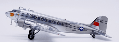 Pre - Order JC Wings KJ - DC - 3 - 130 1:200 China National Aviation Corporation Douglas DC - 3 "Polished" Reg: N41CQ