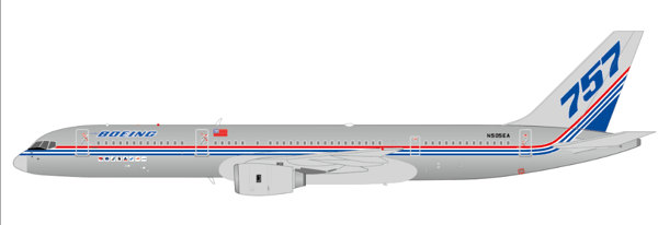 Pre - Order JC Wings LH2290 1:200 Boeing House Color 757 - 200 "Polished" Reg: N505EA