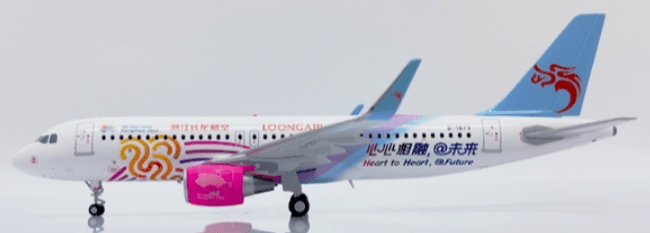 Pre - Order JC Wings LH2348 1:200 Loongair Airbus A320 "Heart to Heart, Future" Reg: B - 1673