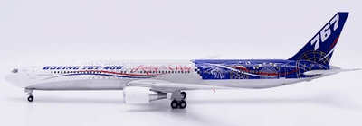 Pre - Order JC Wings LH2497A 1:200 Boeing House Color 767 - 400ER "Leading the Way""Polished" Reg: N76400 "Flaps Down"