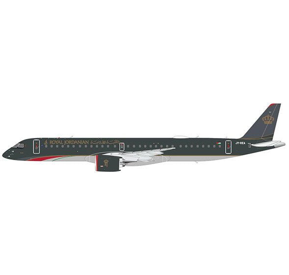 Pre-Order JC Wings LH2547A 1:200 Royal Jordanian Embraer ERJ-190-400STD "Flaps Down" Reg: JY-REA