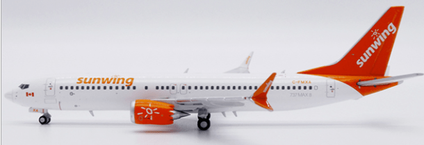 Pre - Order JC Wings LH4314 1:400 Sunwing Airlines Boeing 737 MAX 8 Reg: C - FMXA