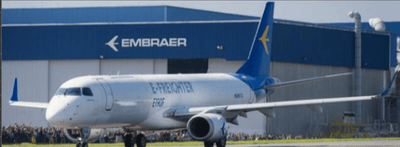 Pre - Order JC Wings LH4384 1:400 Embraer House Color E190F "E - Freighter" N986TA