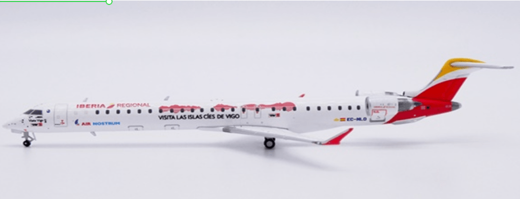 Pre - Order JC Wings LH4402 1:400 Iberia Regional (Air Nostrum) Bombardier CRJ - 1000ER "Visita Vigo" Reg: EC - MLO