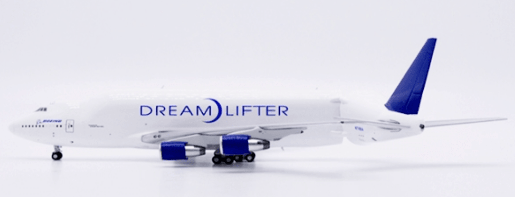 Pre - Order JC Wings LH4429C 1:400 Boeing Company 747 - 400LCF "Dreamlifter""Interactive Series" Reg: N718BA *New Tooling
