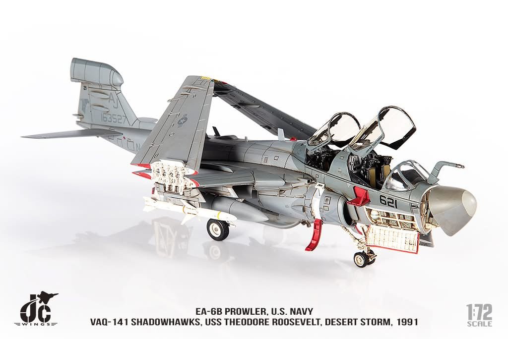 Pre - Order JC Wings Military JCW - 72 - EA6B - 010 1:72 EA - 6B Prowler U.S. NAVY VAQ - 141 Shadowhawks, Desert Storm, 1991