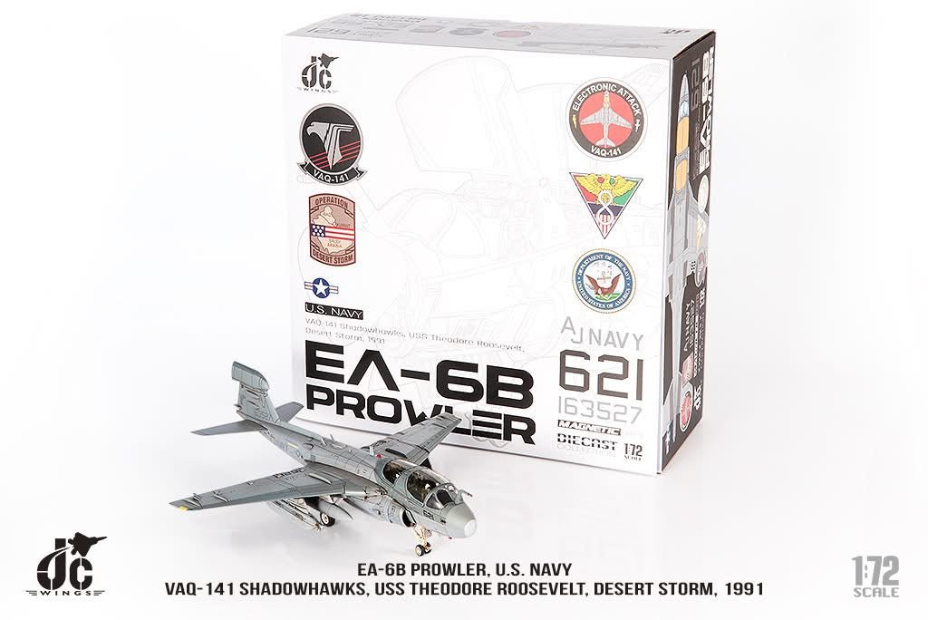 Pre - Order JC Wings Military JCW - 72 - EA6B - 010 1:72 EA - 6B Prowler U.S. NAVY VAQ - 141 Shadowhawks, Desert Storm, 1991