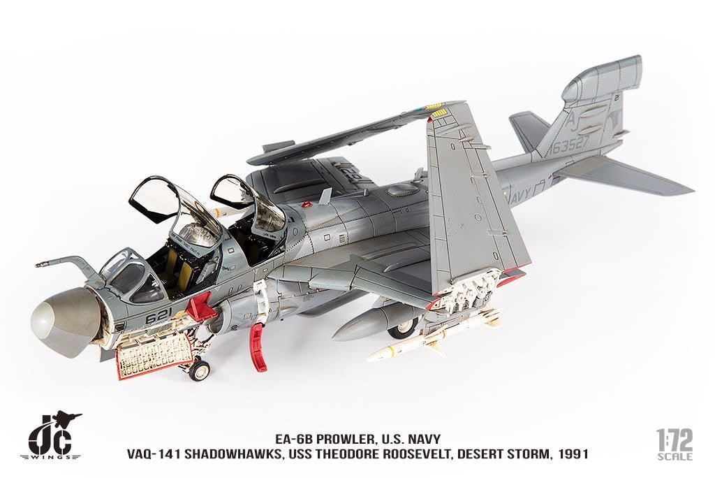 Pre - Order JC Wings Military JCW - 72 - EA6B - 010 1:72 EA - 6B Prowler U.S. NAVY VAQ - 141 Shadowhawks, Desert Storm, 1991