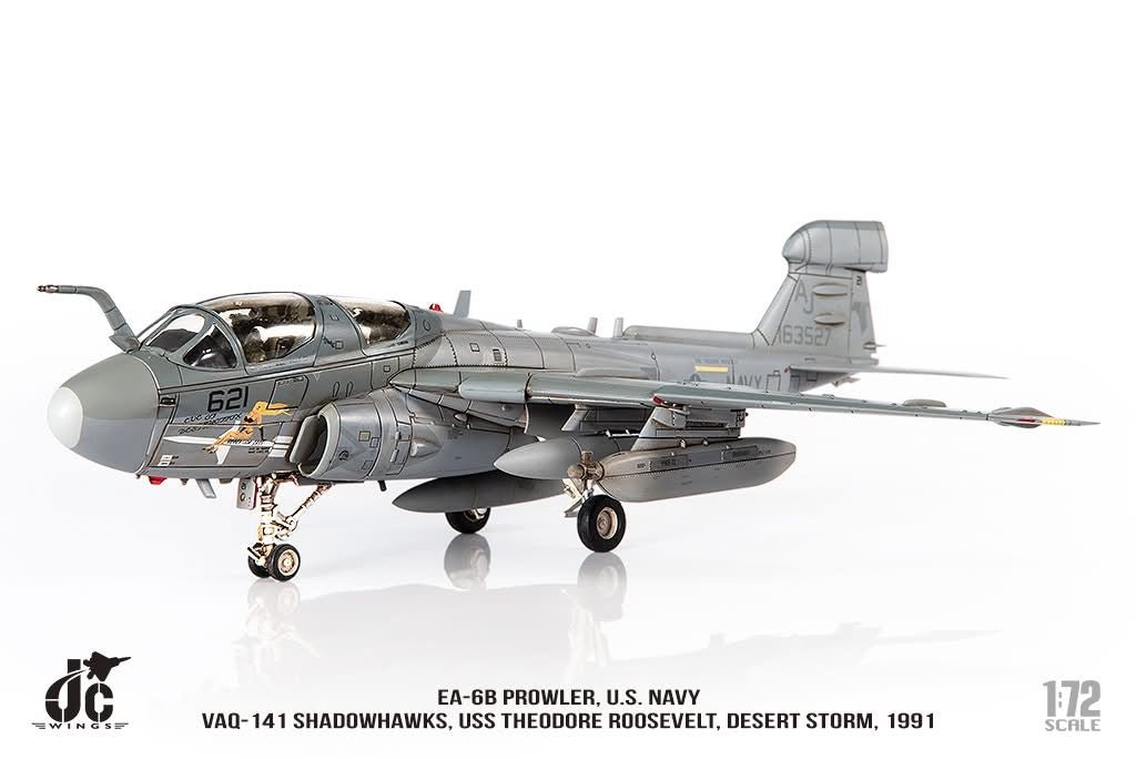 Pre - Order JC Wings Military JCW - 72 - EA6B - 010 1:72 EA - 6B Prowler U.S. NAVY VAQ - 141 Shadowhawks, Desert Storm, 1991