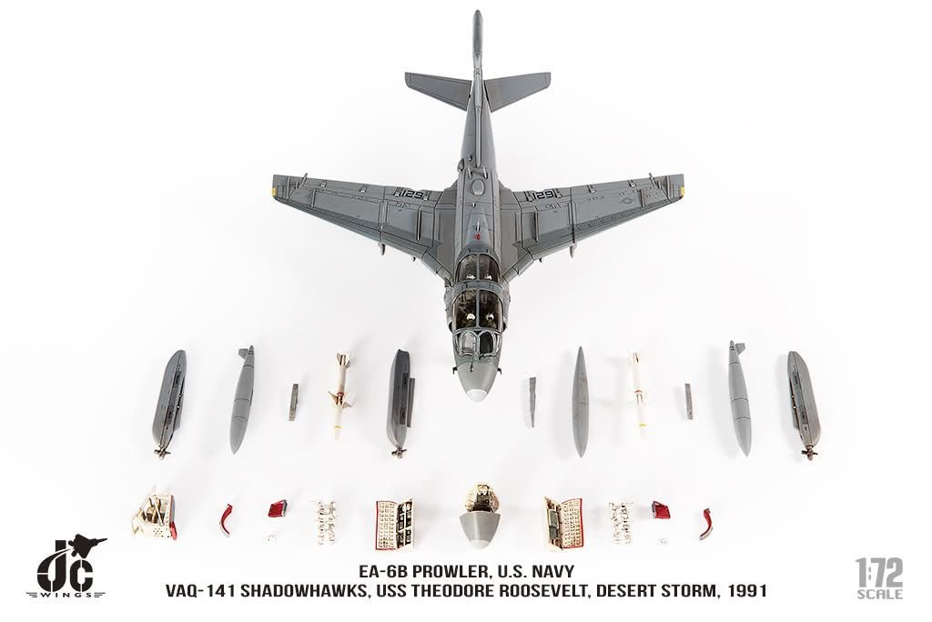 Pre - Order JC Wings Military JCW - 72 - EA6B - 010 1:72 EA - 6B Prowler U.S. NAVY VAQ - 141 Shadowhawks, Desert Storm, 1991